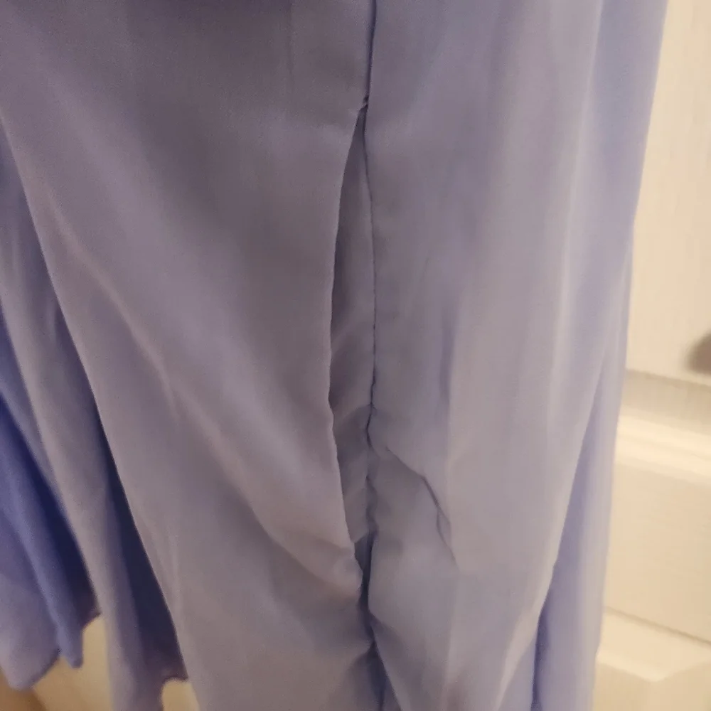 Abercrombie & Fitch Lavender Puff-Sleeve Mini Dress - Picture 5 of 7